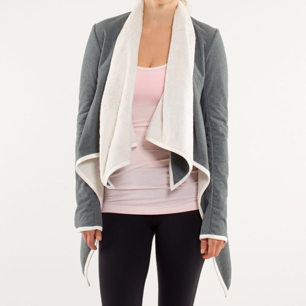 Lululemon Presence Of Mind Drape Fleece Lined Wrap